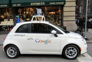 Google Car Hit by distracted driver